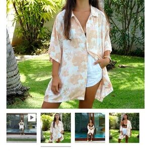 Unisex Sweet Sweet Honey Hawaii Button Up Aloha Shirt Beach Cover Up